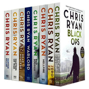 Danny Black Series 8 books collection set by Chris Ryan, paperback fiction novels from Hodder Paperbacks.