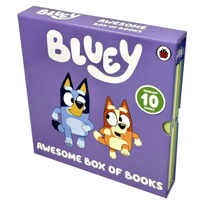 Bluey: Awesome Box of Books 10 Books Box Set (Road Trip, Barky Boats, Bad Mood, Bedroom) - The Book Bundle
