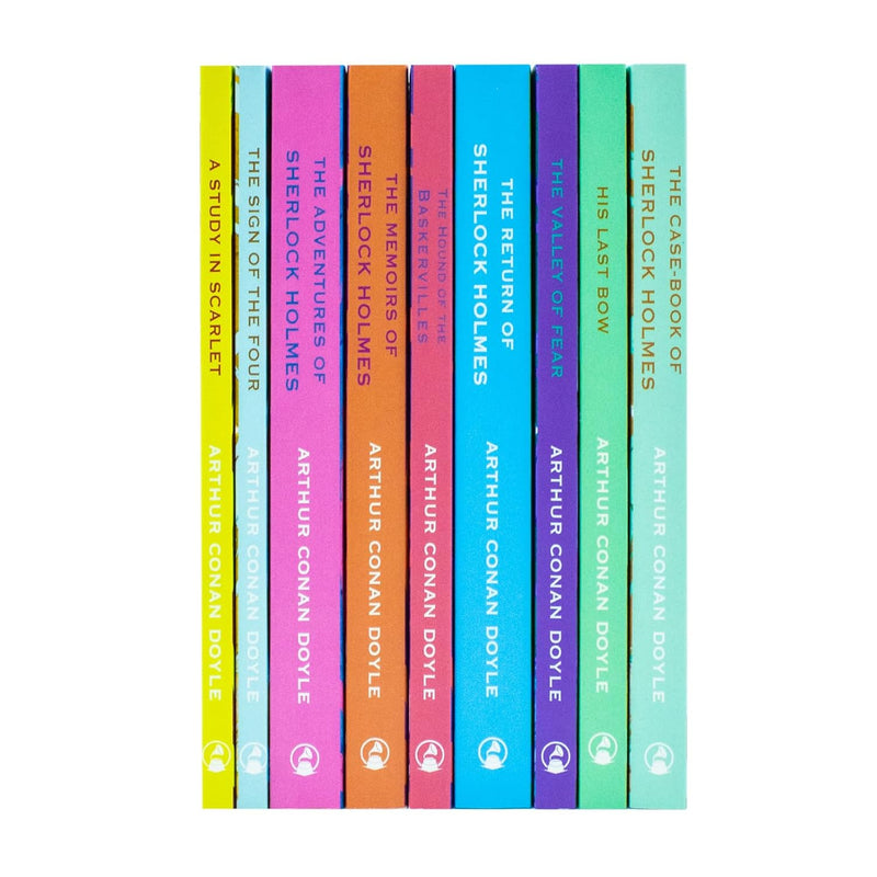 The Complete Work of Sherlock Holmes 9 Books Collection Set (A Study In Scarlet, The Sign Of Four, The Adventures of Sherlock Holmes, The Memoirs of Sherlock Holmes) - The Book Bundle
