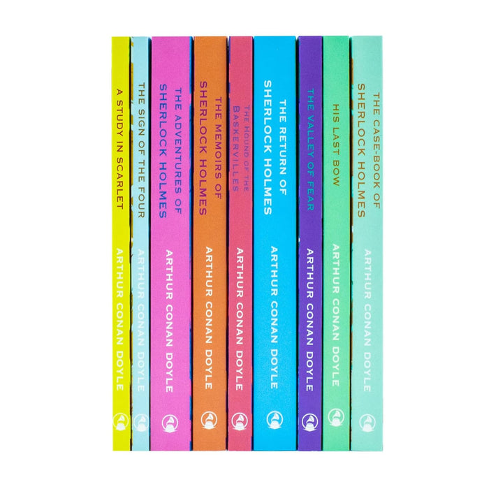 The Complete Work of Sherlock Holmes 9 Books Collection Set (A Study In Scarlet, The Sign Of Four, The Adventures of Sherlock Holmes, The Memoirs of Sherlock Holmes) - The Book Bundle