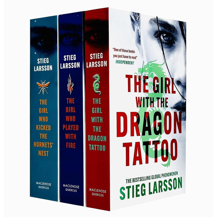 Millennium Series 3 Books Collection Set by Stieg Larsson (Books 1 - 3) (The Girl With the Dragon Tattoo, The Girl Who Played with Fire & The Girl Who Kicked the Hornets Nest) - The Book Bundle