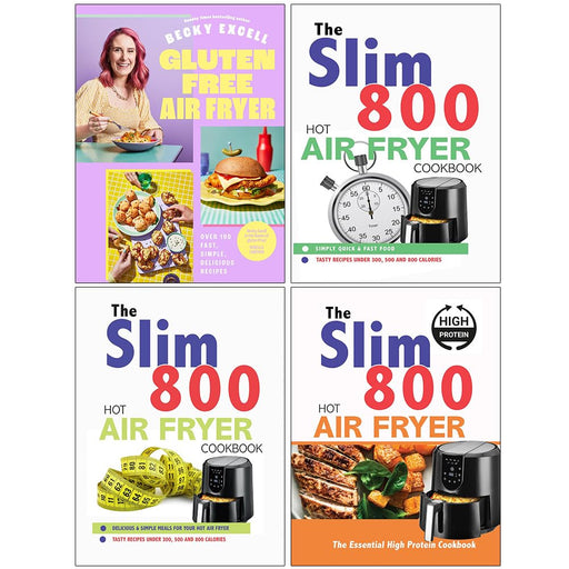 Gluten Free , The Slim 800, Hot Air Fryer, The Essential High 4 Books Set - The Book Bundle