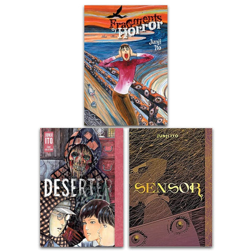 Junji Ito 3 Books Story Collection Set (Deserter, Fragments of Horror, Sensor) - The Book Bundle