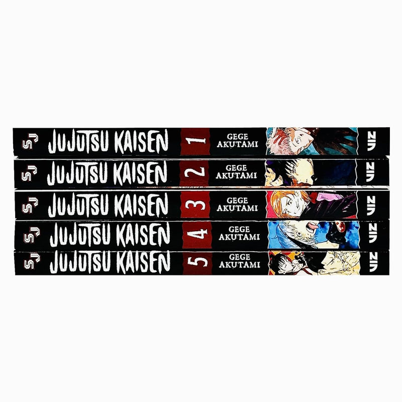 Jujutsu Kaisen Series Vol 1-5 Books Collection Set By Gege Akutami - The Book Bundle