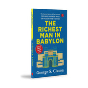 Paperback of The Richest Man In Babylon by George S. Clason, published by Rupa Publications India, featuring a vintage-style book cover.