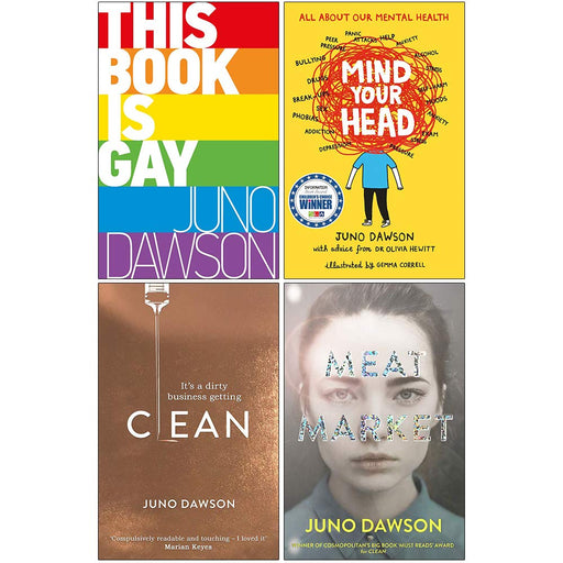 Juno Dawson Collection 4 Books Set (This Book is Gay, Mind Your Head, Clean, Meat Market) - The Book Bundle