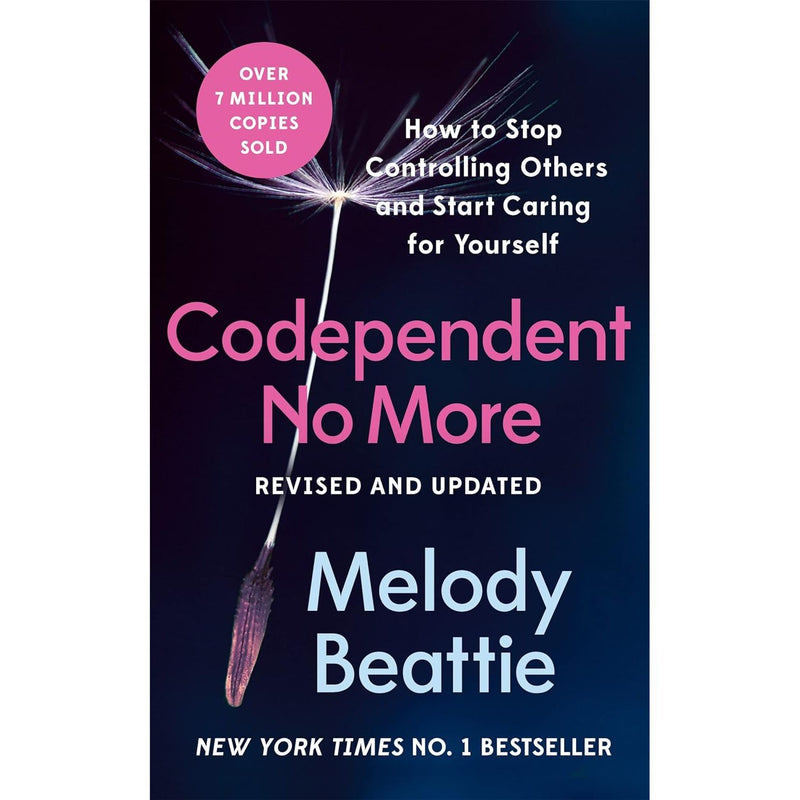 Bluebird edition of "Codependent No More" by Melody Beattie featuring a book cover with a bluebird illustration and title text.
