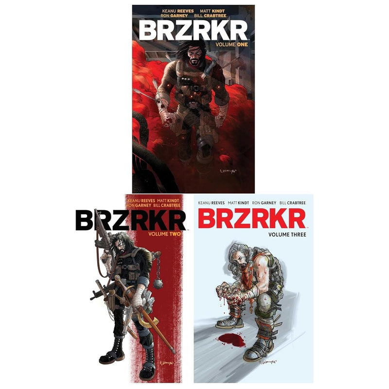 BRZRKR 3 Books Collection Set (Vol. 1-3) by Keanu Reeves - The Book Bundle