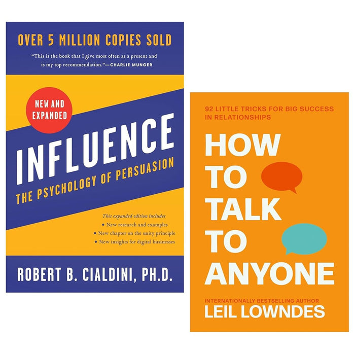 How to Talk to Anyone & Influence : The Psychology of Persuasion 2 Books Collection Set - The Book Bundle