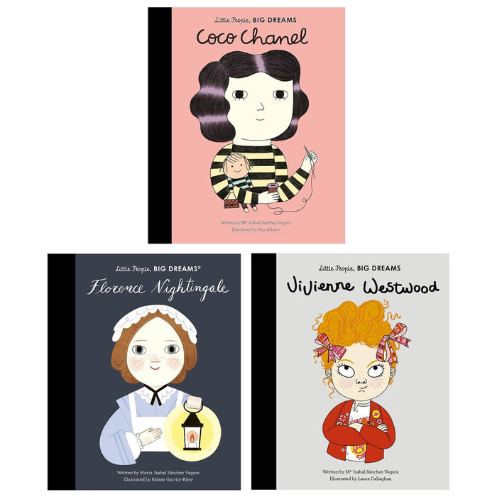 Little People, BIG DREAMS Series 3 Picture Books Collection Set (Vivienne Westwood, Coco Chanel and Florence Nightingale) - The Book Bundle
