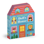 Fold-Out + Play: Doll's House: Build your own 3D house with interactive play pieces and stickers - The Book Bundle