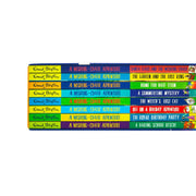 Enid Blyton The Wishing-Chair short story collection box set with 8 yellow books by Hodder & Stoughton, featuring colorful covers.
