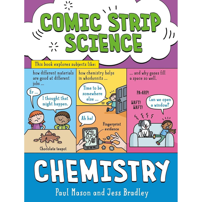 Comic Strip Science Series 4 Books Collection Set By Paul Mason (Biology, Physics, Earth and Space & Chemistry) - The Book Bundle