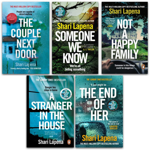 Shari Lapena 5-Book Collection Set:( The Couple Next Door, The End of Her, Not a Happy) - The Book Bundle