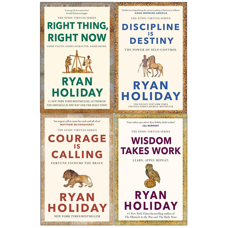 The Stoic Virtues Series 4 Books Collection Set by Ryan Holiday - Non Fiction - Paperback