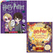 Harry Potter Foil Wonders Around the Wizarding World By Jasper Meadowsweet and The Harry Potter Wizarding Almanac By J.K. Rowling 2 Books Collection Set - The Book Bundle