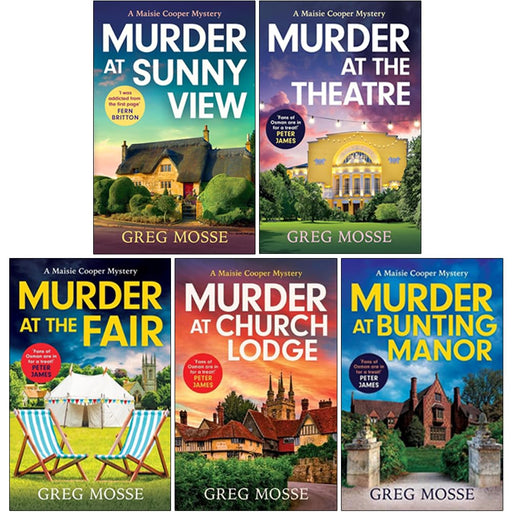 Maisie Cooper Mysteries Collection 5 Books Set By Greg Mosse (Murder at Sunny View, Murder at the Theatre, Murder at the Fair, Murder at Church Lodge and Murder at Bunting Manor) - The Book Bundle