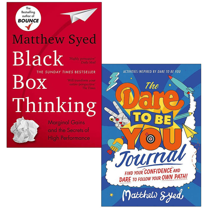 Black Box Thinking & The Dare To Be You Journal By Matthew Syed Collection 2 Books Set - The Book Bundle