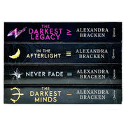 Set of four paperback The Darkest Minds books by Alexandra Bracken in the Quercus collection, featuring fiction covers and titles.