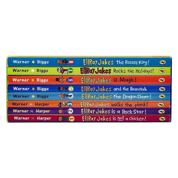 EllRay Jakes Series 8 Books Collection Box Set By Sally Warner Dragon Slayer, Rock Star, Magic - The Book Bundle