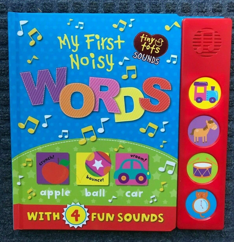 First Words & Noisy Sounds for Toddlers 2 Books Collection Set - Ages 0–2 - Board Book - The Book Bundle