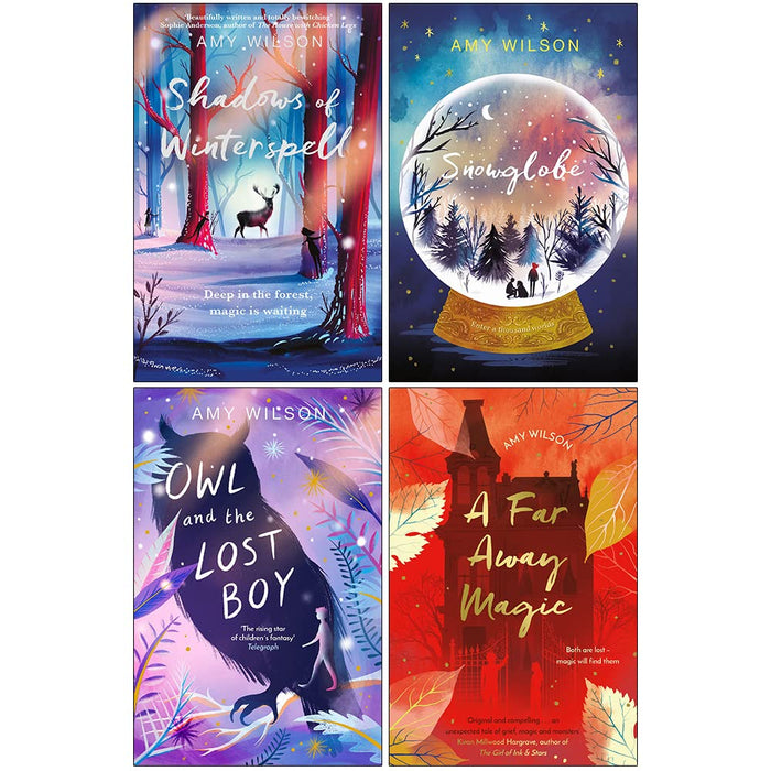Amy Wilson Collection 4 Books Set (Shadows of Winterspell, Snowglobe, Owl and the Lost Boy and A Far Away Magic) - The Book Bundle