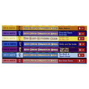 Seven-book collection of The Babysitters Club volumes 8-14 by Ann M. Martin, featuring Boy-Crazed Stacey and other stories.