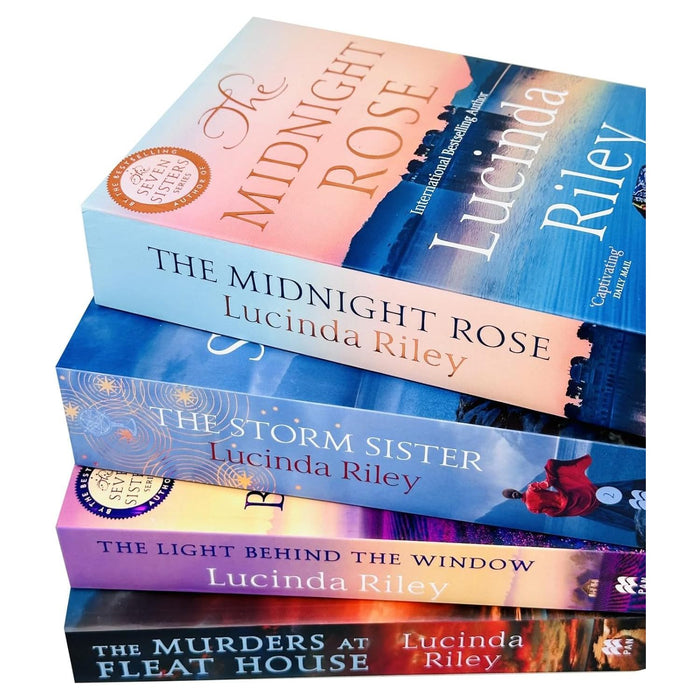 Lucinda Riley 4 books Set (The Light Behind The Window,The Storm Sister,The Midnight Rose,The Murders At Fleat House) - The Book Bundle