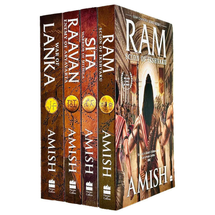 Amish Tripathi Ram Chandra Series Collection 4 Books Set (Suheldev, Sita, Raavan & War of Lanka) - The Book Bundle
