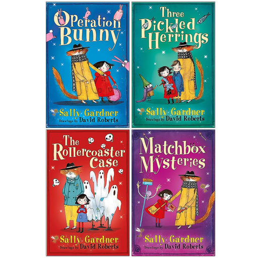 Sally Gardner Collection 4 Books Set (Operation Bunny, Three Pickled Herrings, The Rollercoaster Case & The Matchbox Mysteries) - The Book Bundle