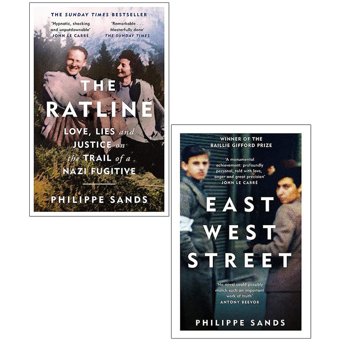 Philippe Sands 2 Books Collection Set (The Ratline, East West Street) - The Book Bundle