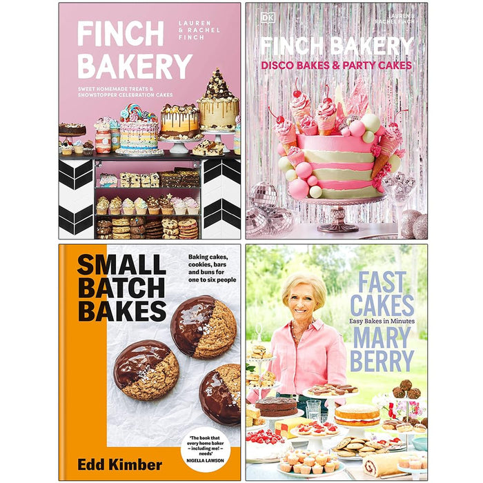 The Finch Bakery, Finch Bakery Disco Bakes and Party Cakes, Small Batch Bakes & Fast Cakes Easy Bakes in Minutes 4 Books Collection Set - The Book Bundle
