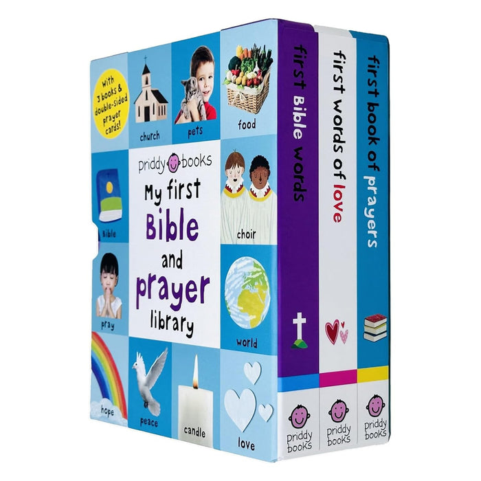 My First Bible and Prayer Library 3 Board Books Collection Set By Roger Priddy (First Book of Prayers, First Words of Love and First Bible Words) - The Book Bundle