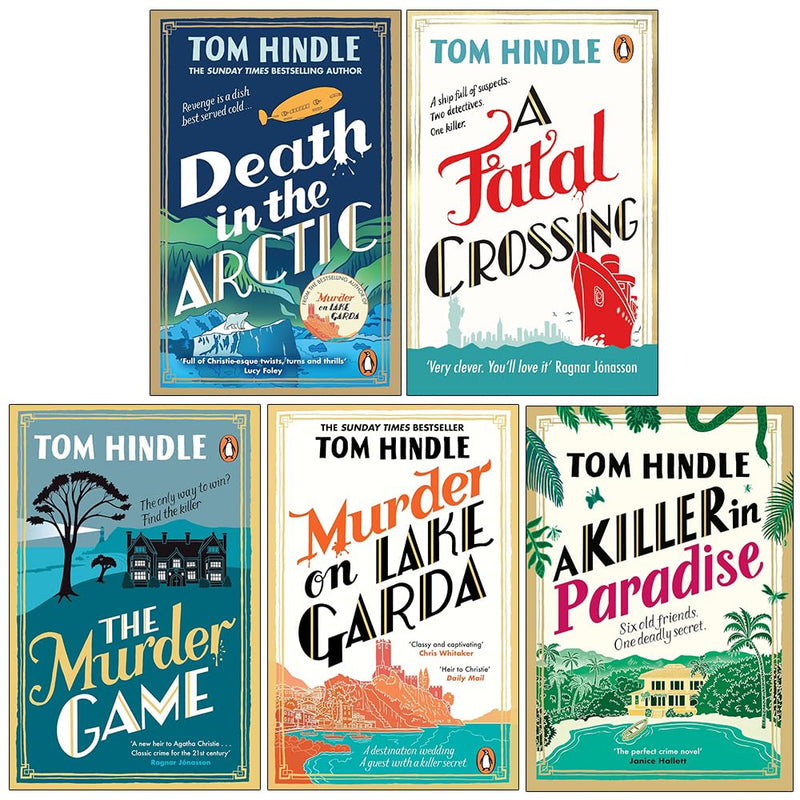 Tom Hindle Crime Mystery Collection by Tom Hindle, 5-book set, fiction series with Penguin/Century Ltd branding, featuring book covers.