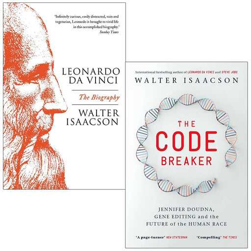 Walter Isaacson  2 Books Collection Set ( Leonardo Da Vinci & The Code Breaker) - The Book Bundle