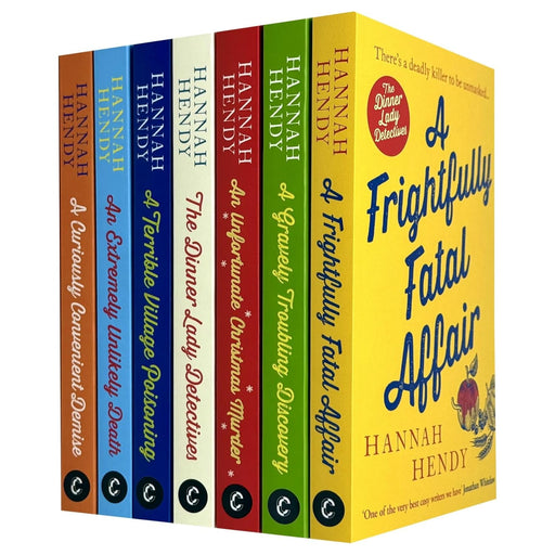 The Dinner Lady Detectives Series 7 Books Collection Set By Hannah Hendy (The Dinner Lady Detectives, An Unfortunate Christmas Murder) - The Book Bundle