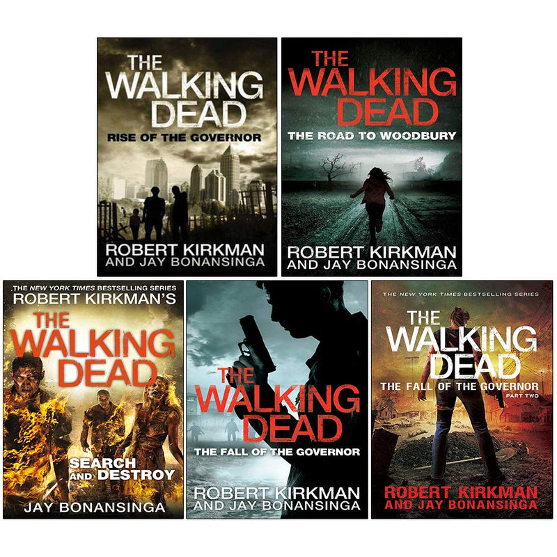 The Walking Dead 5 Books Collection Set Rise Of The Governor, The Fall Of The Governor Part One - Fiction
