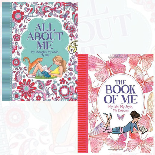 all about me and the book of me 2 books collection set by ellen bailey - my thoughts,my style,my life, my life, my style, my dreams - The Book Bundle