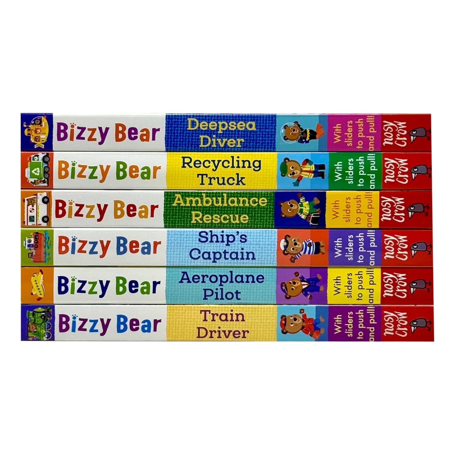 Bizzy Bear: Series 1 Collection 6 Board Books Set by Benji Davies
