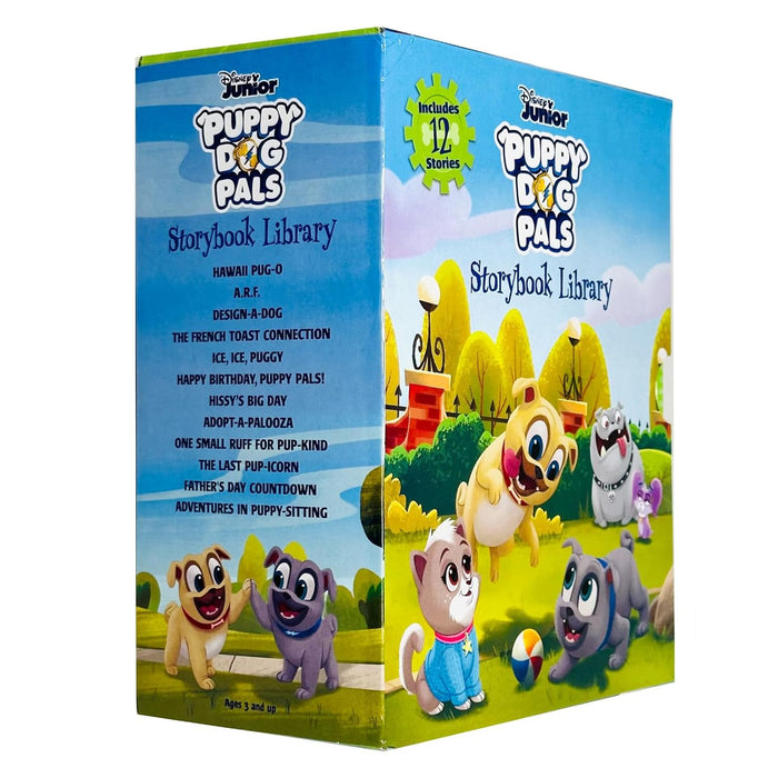 Puppy Dog Pals Storybook Library 12 Books Set (Hawaii Pug-O, A.R.F., Design-A-Dog) - The Book Bundle