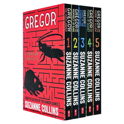 Gregor The Underland Chronicles Series 1-5 Books Collection Set By Suzanne Collins (The Marks of Secrets, Gregor the Overlander, The Prophecy of Bane) - The Book Bundle