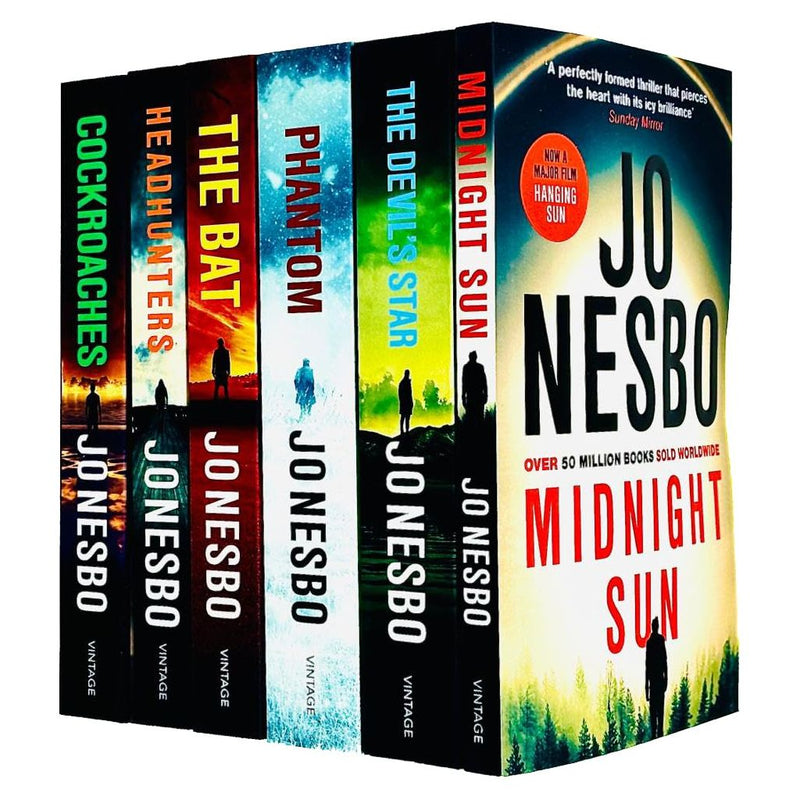 Jo Nesbo 8 Books Collection Set (The Bat, Headhunters, Cockroaches, Devil's Star, Macbeth) - The Book Bundle