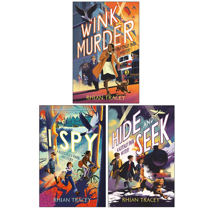 Bletchley Park Mysteries 3 Books Collection Set By Rhian Tracey (Wink Murder, I Spy and Hide and Seek) - The Book Bundle