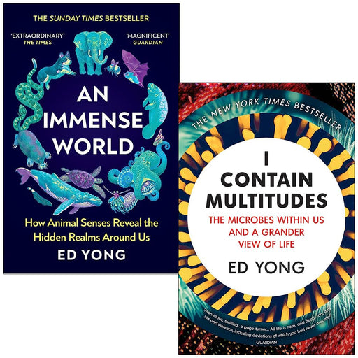 Ed Yong Collection 2 Books Set (An Immense World, I Contain Multitudes) - The Book Bundle