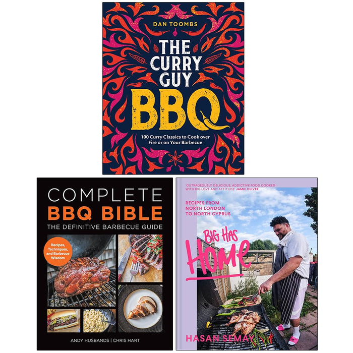 Curry Guy BBQ, Complete BBQ BIBLE The Definitive Barbecue Guide and Big Has HOME 3 Books Collection Set - The Book Bundle