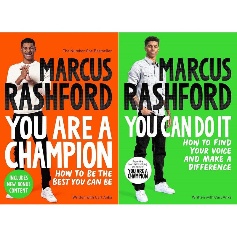 You Are a Champion & You Can Do It 2 Books Collection Set by Marcus Rashford - Non Fiction - Hardcover