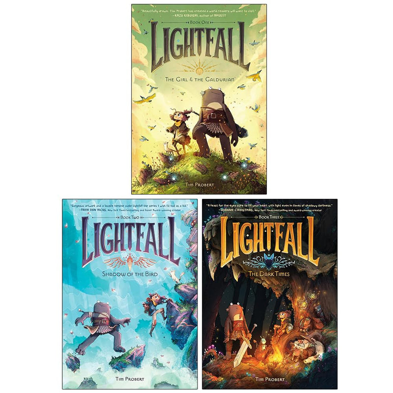 Lightfall Graphic Novel Series 3 Books Collection Set by Tim Probert - Fiction - Paperback
