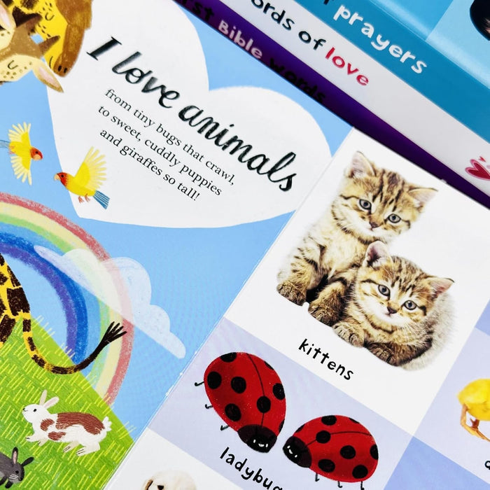 My First Bible and Prayer Library 3 Board Books Collection Set By Roger Priddy (First Book of Prayers, First Words of Love and First Bible Words) - The Book Bundle