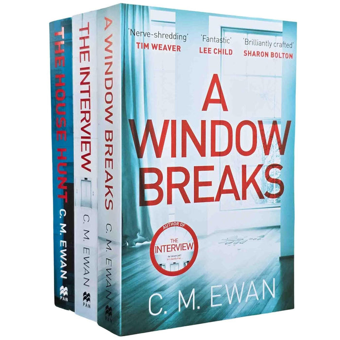 CM Ewan 3 Books Collection Set (A Window Breaks, The Interview and The House Hunt) - The Book Bundle