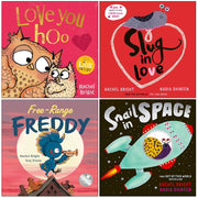 Rachel Bright Collection 4 Books Set (Love You Hoo, Slug in Love, Free-Range Freddy & Snail in Space) - The Book Bundle